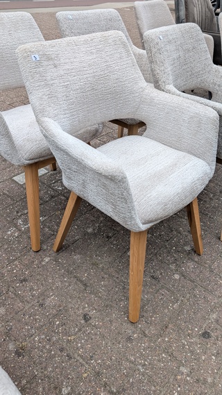 3x eetkamerstoelen boucle, Zazuhome, Beige
